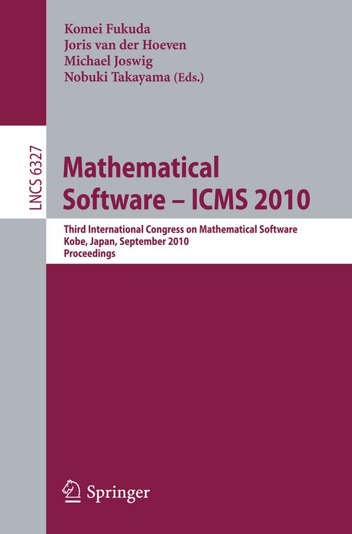 Produktbild: Mathematical Software - ICMS 2010