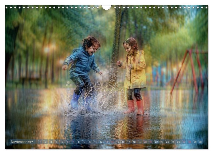 Produktbild: Pluviophil - Verr&uuml;ckt nach Regen (Wandkalender 2027 DIN A3 quer), CALVENDO Monatskalender