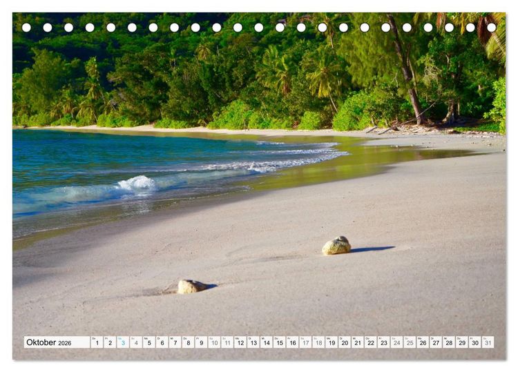 Produktbild: Seychellen - Paradies im Indischen Ozean (Tischkalender 2026 DIN A5 quer), CALVENDO Monatskalender
