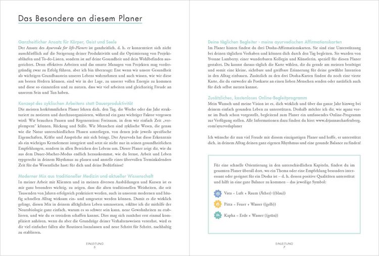 Produktbild: Ayurveda for life - Planer