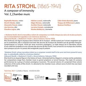 Produktbild: Rita Strohl: Volume 2,Musique de chambre