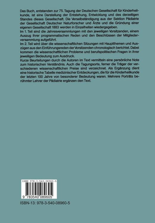 Produktbild: Die Deutsche Gesellschaft f&uuml;r Kinderheilkunde