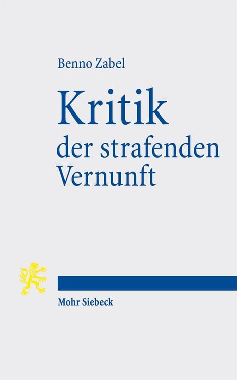 Produktbild: Kritik der strafenden Vernunft