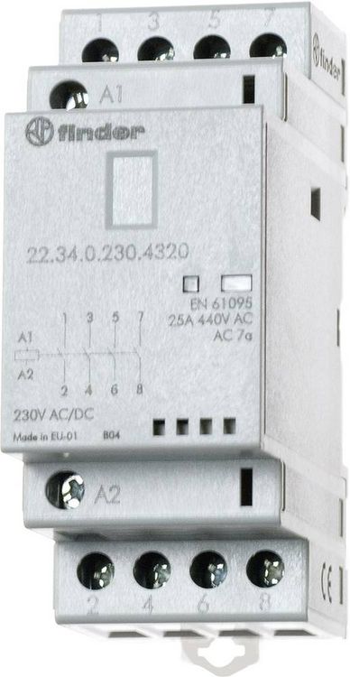 Produktbild: Finder 22.34.0.024.4620 Installationssch&uuml;tz 2 &Ouml;ffner, 2 Schlie&szlig;er 250 V/AC, 440 V/AC 1 St.