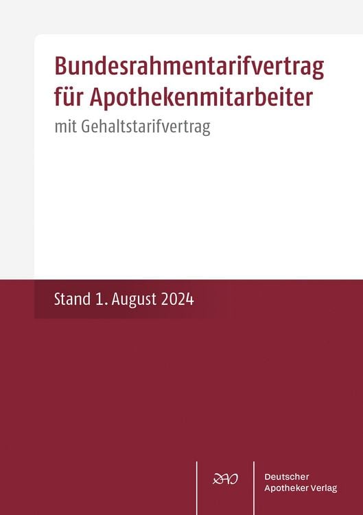 Produktbild: Bundesrahmentarifvertrag f&uuml;r Apothekenmitarbeiter