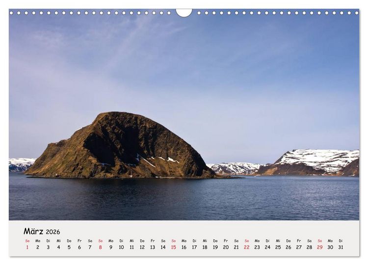 Produktbild: Auf dem Weg zum Nordkap (Wandkalender 2026 DIN A3 quer), CALVENDO Monatskalender