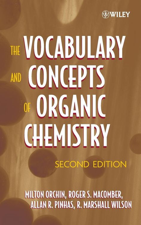 Produktbild: The Vocabulary and Concepts of Organic Chemistry