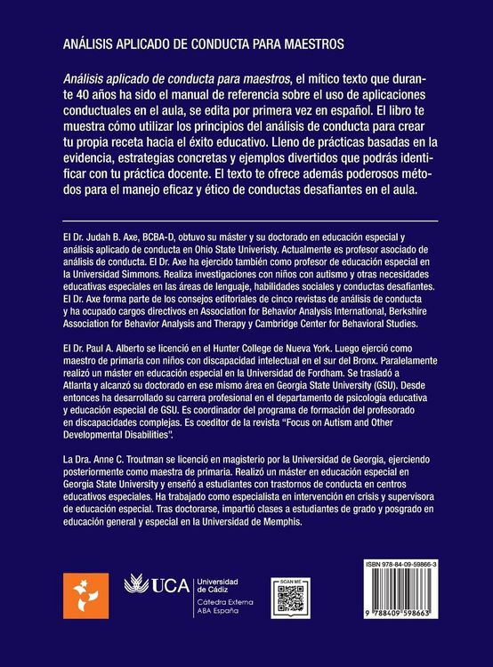 Produktbild: An&aacute;lisis de Aplicado de Conducta para Maestros [Hardcover]