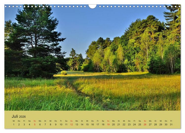 Produktbild: Stressfreie Zone! Parks und gr&uuml;ne Oasen in Augsburg (Wandkalender 2026 DIN A3 quer), CALVENDO Monatskalender