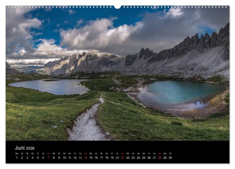 Produktbild: Von Venetien nach S&uuml;dtirol (Wandkalender 2026 DIN A2 quer), CALVENDO Monatskalender