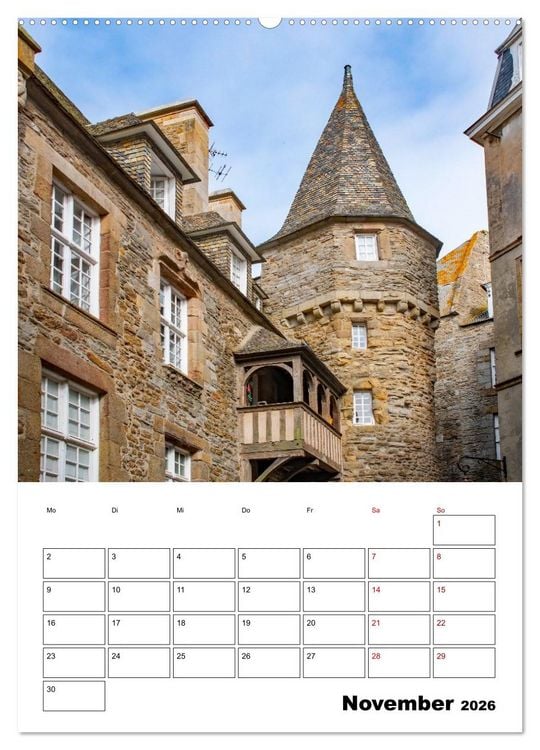 Produktbild: Saint Malo - Reiseplaner (hochwertiger Premium Wandkalender 2026 DIN A2 hoch), Kunstdruck in Hochglanz