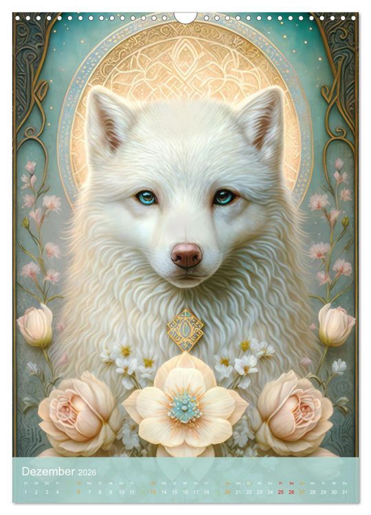 Produktbild: Tiere im Tarot Stil (Wandkalender 2026 DIN A3 hoch), CALVENDO Monatskalender