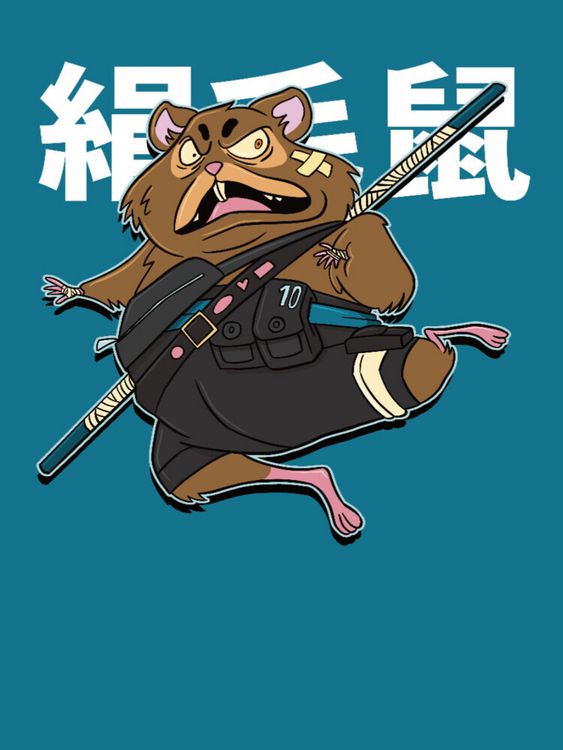 Produktbild: CALVENDO Puzzle Hamster Samourai | 1000 Teile Lege-Gr&ouml;&szlig;e 64x48cm Foto-Puzzle f&uuml;r gl&uuml;ckliche Stunden