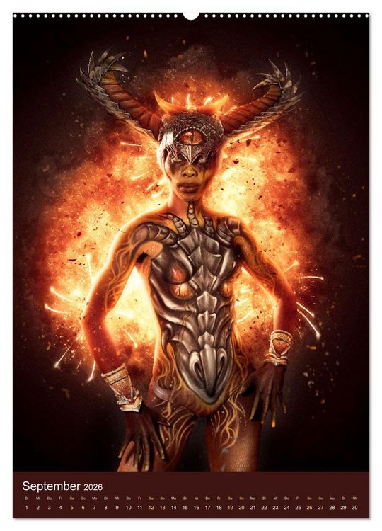 Produktbild: Bodypainting Adventures (Wandkalender 2026 DIN A2 hoch), CALVENDO Monatskalender