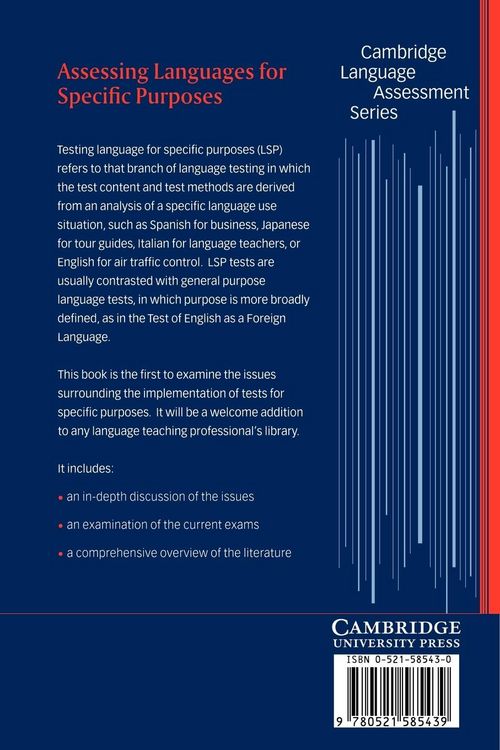 Produktbild: Assessing Languages for Specific Purposes