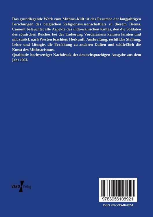 Produktbild: Die Mysterien des Mithra