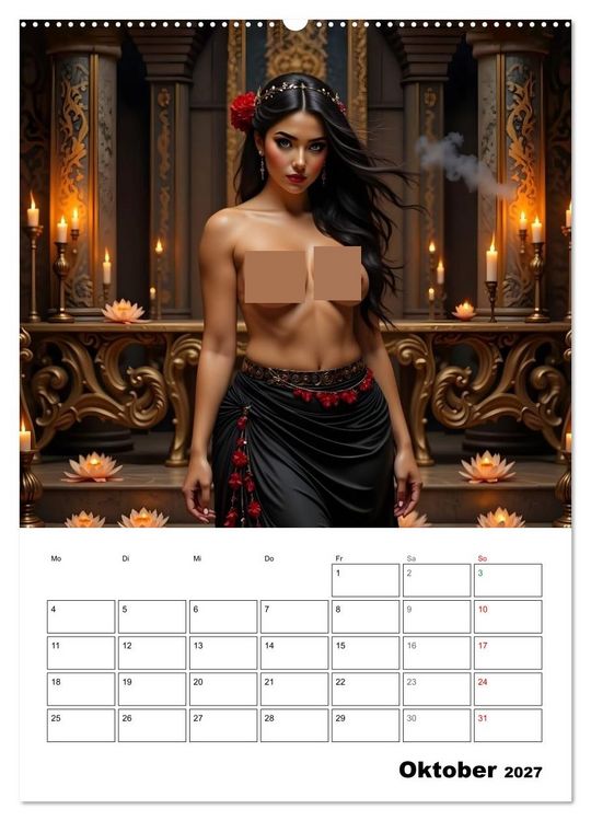 Produktbild: T&ouml;chter der alten G&ouml;tter (hochwertiger Premium Wandkalender 2027 DIN A2 hoch), Kunstdruck in Hochglanz