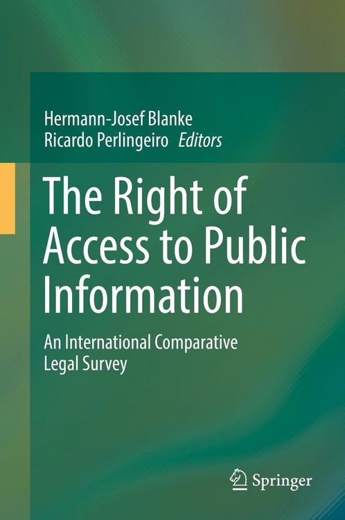 Produktbild: The Right of Access to Public Information