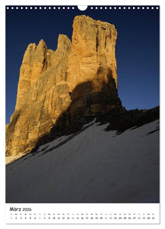Produktbild: Die Dolomiten um S&uuml;dtirol (Wandkalender 2026 DIN A3 hoch), CALVENDO Monatskalender