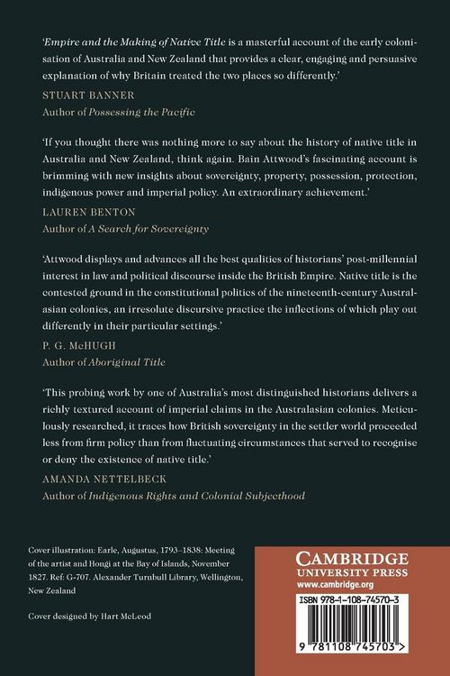 Produktbild: Empire and the Making of Native Title