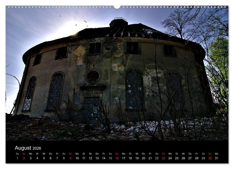 Produktbild: Verlassene Ort - Kirchen (hochwertiger Premium Wandkalender 2026 DIN A2 quer), Kunstdruck in Hochglanz