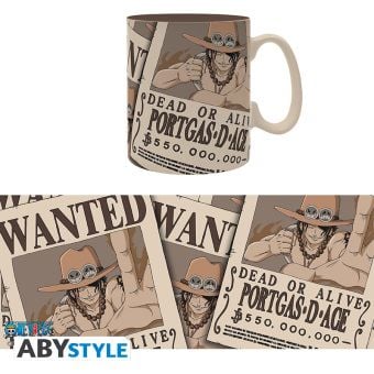 Produktbild: ONE PIECE - Mug - 460ml - Wanted Ace - cardboard box