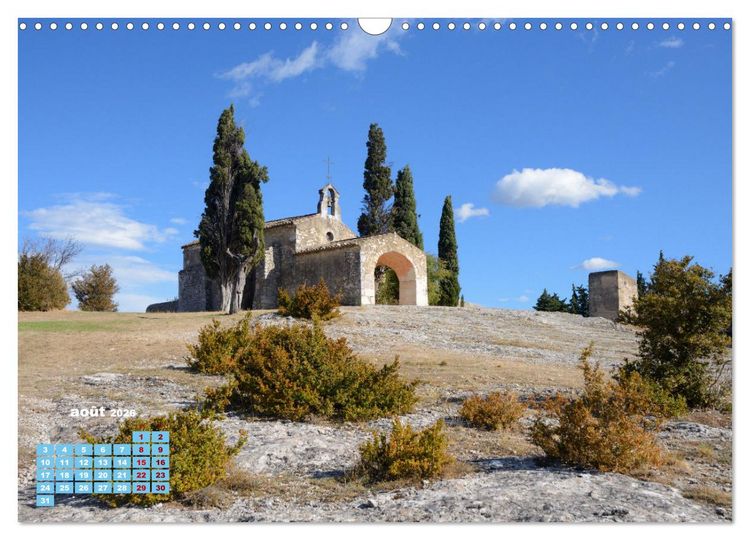 Produktbild: Chapelles historiques de Provence (Calendrier mural 2026 DIN A3 vertical), CALVENDO calendrier mensuel