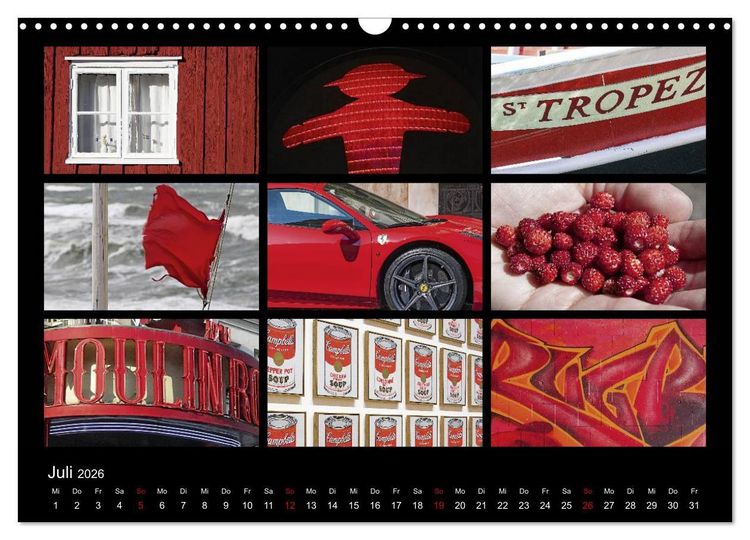 Produktbild: Colours (Wandkalender 2026 DIN A3 quer), CALVENDO Monatskalender