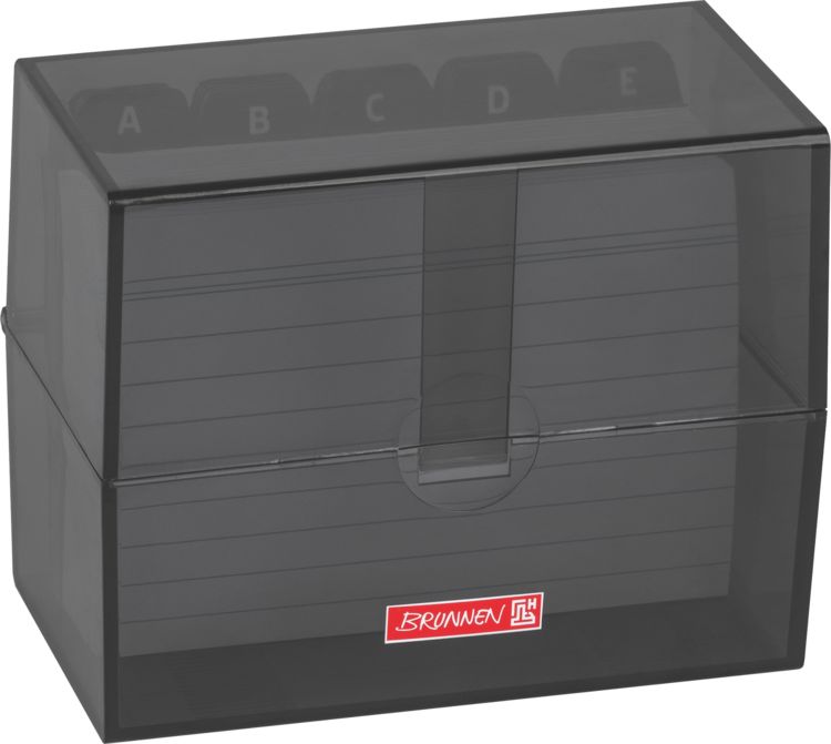 Produktbild: Brunnen Karteibox A7 gef&uuml;llt onyx