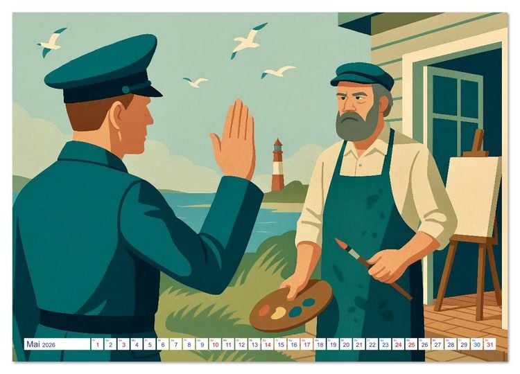 Produktbild: Siegfried Lenz (Wandkalender 2026 DIN A2 quer), CALVENDO Monatskalender