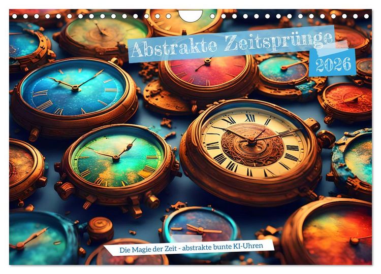 Produktbild: Abstrakte Zeitspr&uuml;nge (Wandkalender 2026 DIN A4 quer), CALVENDO Monatskalender