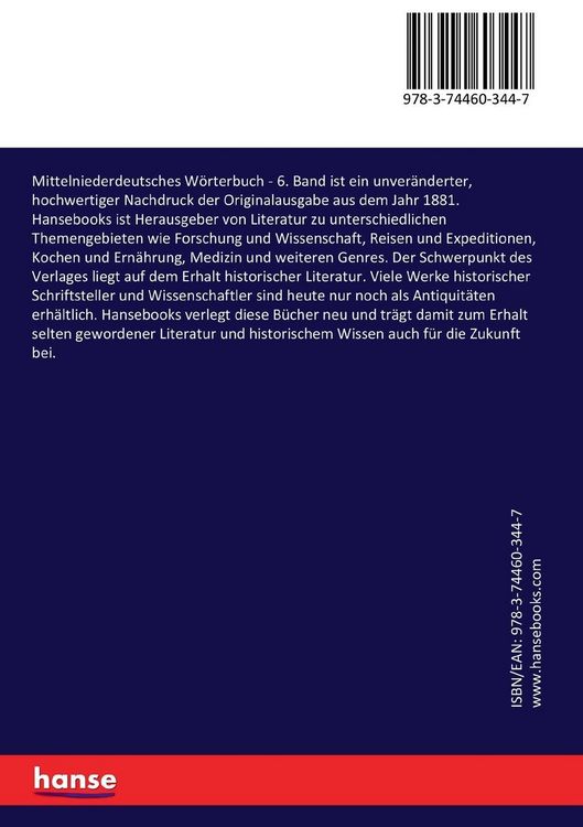 Produktbild: Mittelniederdeutsches W&ouml;rterbuch