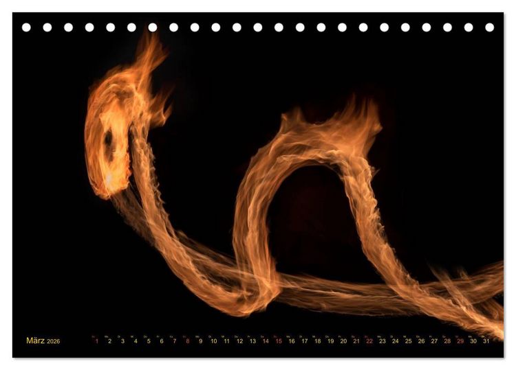 Produktbild: Feuerdrache (Tischkalender 2026 DIN A5 quer), CALVENDO Monatskalender