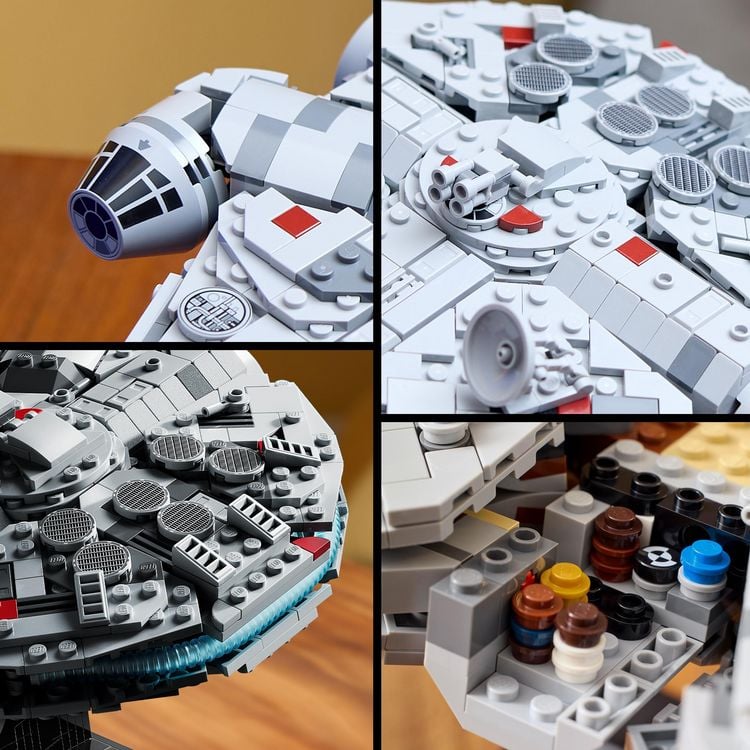 Produktbild: LEGO Star Wars 75375 - Millenium Falke, baubares Sternenschiff Modell