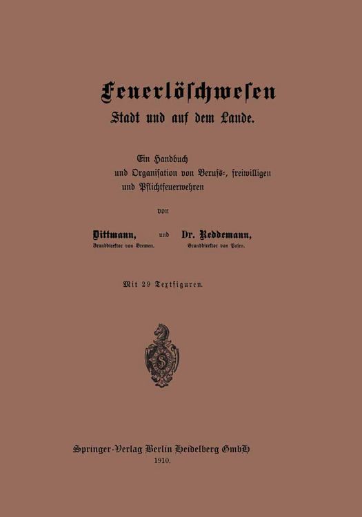 Produktbild: Das Feuerl&ouml;schwesen in der Stadt und auf dem Lande