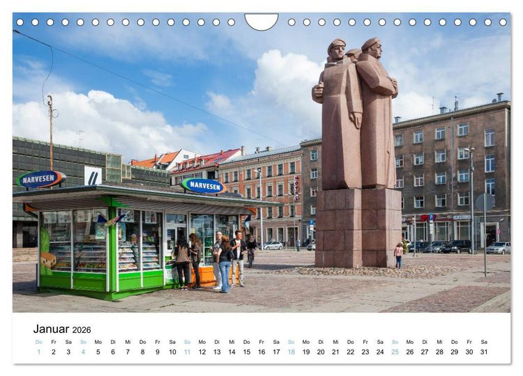 Produktbild: Riga - Metropole des Baltikums (Wandkalender 2026 DIN A4 quer), CALVENDO Monatskalender