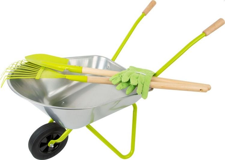 Produktbild: small foot 11627 - Kinder-Schubkarre mit Gartenwerkzeug