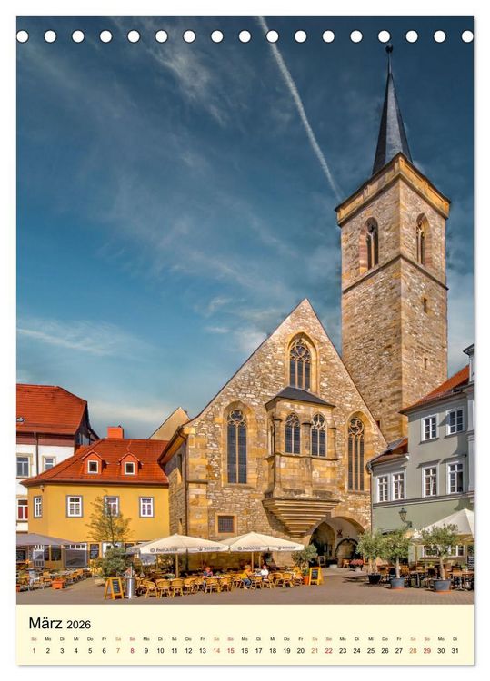 Produktbild: Geliebtes Erfurt (Tischkalender 2026 DIN A5 hoch), CALVENDO Monatskalender