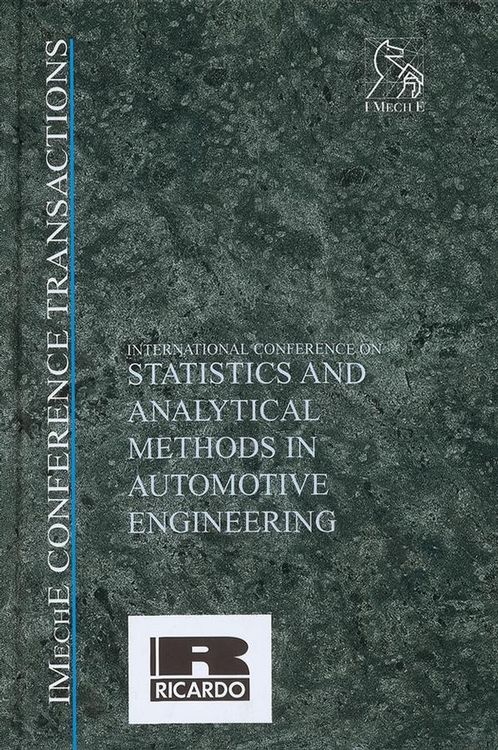 Produktbild: International Conference on Statistics and Analytical Methods in Automotive Engineering