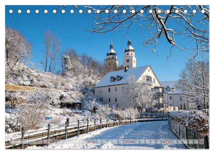 Produktbild: Vogtland - Farben einer Landschaft (Tischkalender 2026 DIN A5 quer), CALVENDO Monatskalender