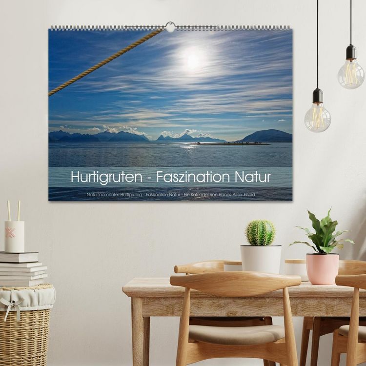 Produktbild: Hurtigruten - Faszination Natur (Wandkalender 2026 DIN A2 quer), CALVENDO Monatskalender