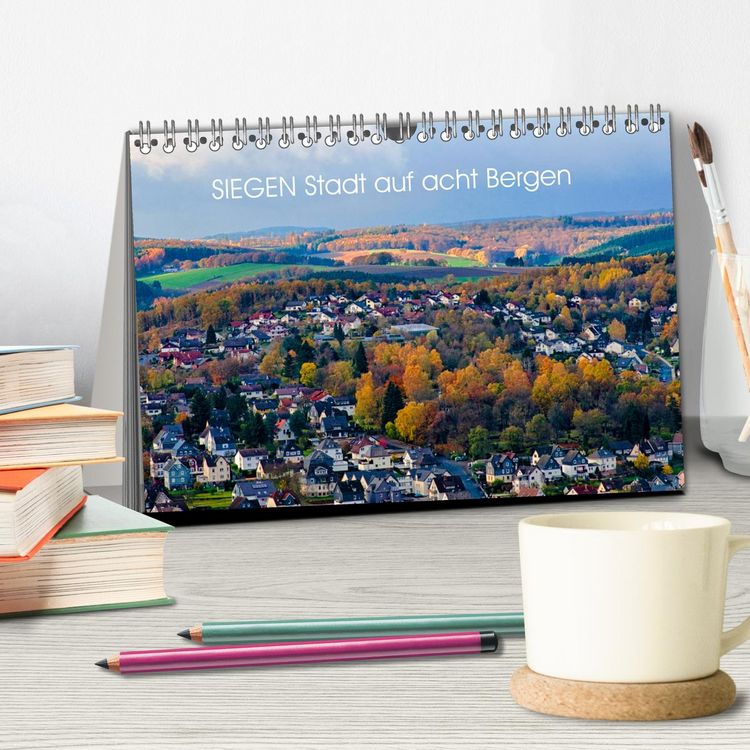 Produktbild: SIEGEN Stadt auf acht Bergen (Tischkalender 2026 DIN A5 quer), CALVENDO Monatskalender