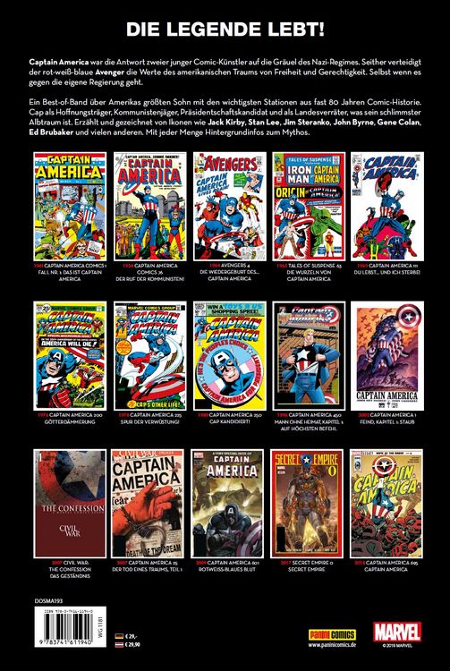 Produktbild: Captain America Anthologie