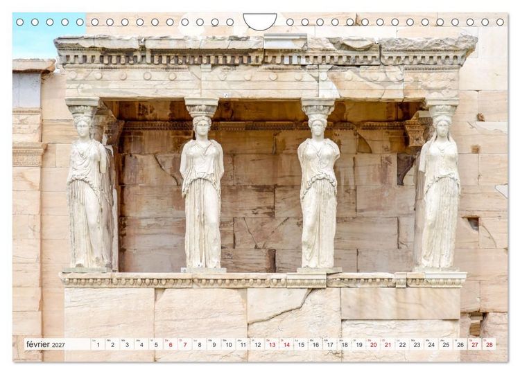 Produktbild: Gr&egrave;ce antique et Architecture (Calendrier mural 2027 DIN A4 vertical), CALVENDO calendrier mensuel