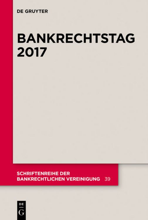 Produktbild: Bankrechtstag 2017
