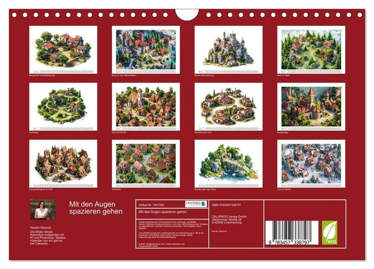 Produktbild: Mit den Augen spazieren gehen (Wandkalender 2026 DIN A4 quer), CALVENDO Monatskalender