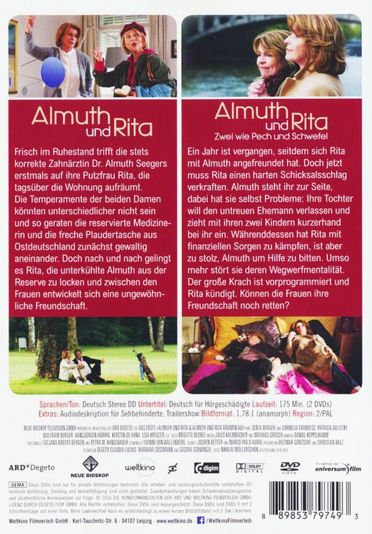 Produktbild: Almuth und Rita & Almuth und Rita - Zwei wie Pech und Schwefel [2 DVDs]