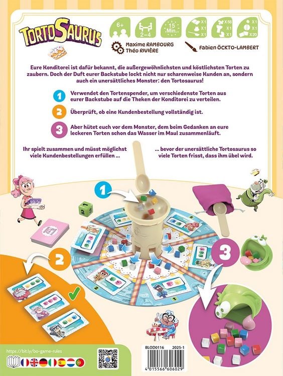 Produktbild: Blue Orange - Tortosaurus, kooperatives Kinderspiel