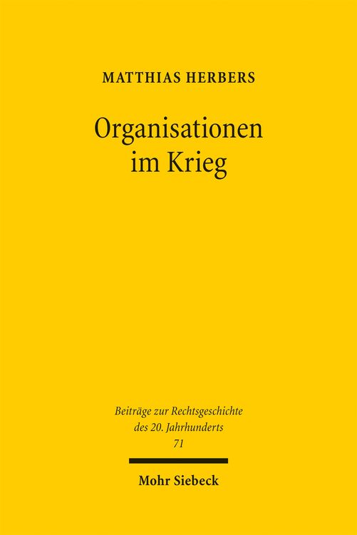 Produktbild: Organisationen im Krieg