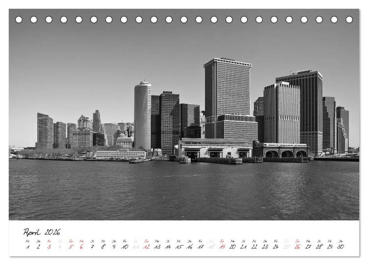 Produktbild: New York &ndash; The Big Apple (Tischkalender 2026 DIN A5 quer), CALVENDO Monatskalender